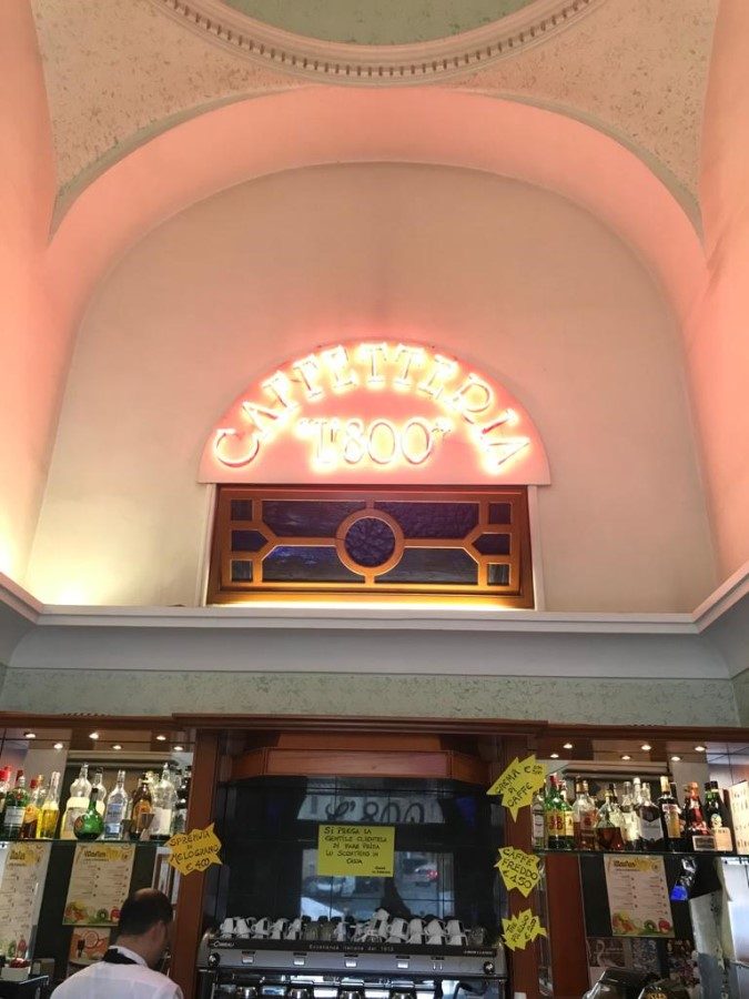 Caffetteria 1800 interior reflecting warm Italian hospitality